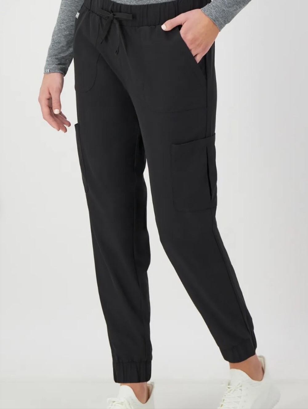 NWT Hanes Comfort Fit Women Scrub Joggers XL Black CSW101